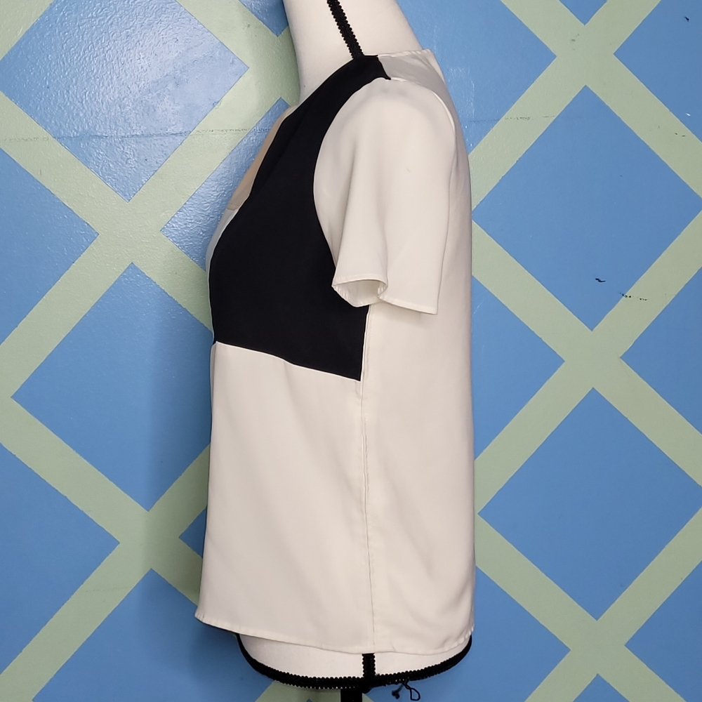 Zara Basic Color Block Short Sleeve - image 5